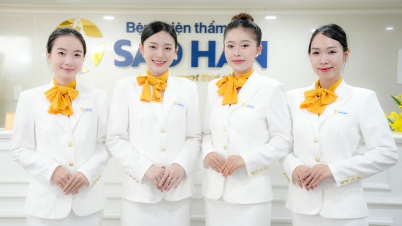 Nhân viên tại bệnh viện thẩm mỹ Sao Hàn chuẩn 5 sao